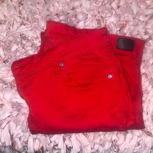 Celebrity Pink Women's Skinny Jeans - Vibrant Red